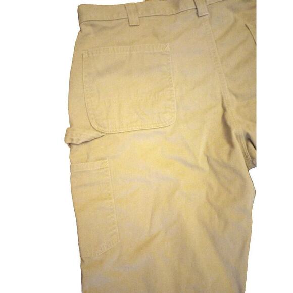 Carhartt Men’s Utility pants Sz 39x32 Tan Work Jeans Carpenter Pant - Picture 4 of 6